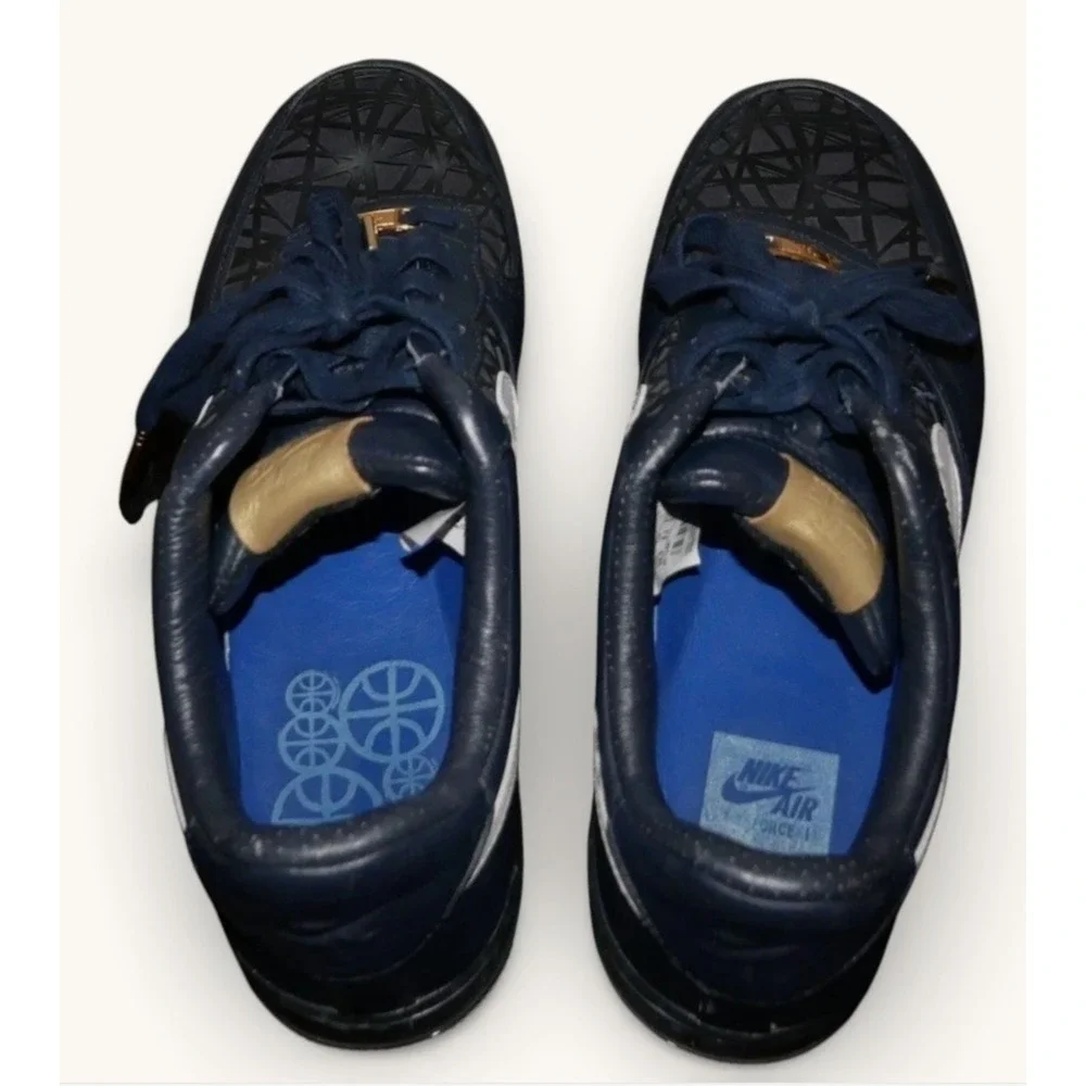 Nike Air Force 1 Supreme Max‎ Air Birds Nest Navy 318772-411 Mens Size 10.5 Rare
